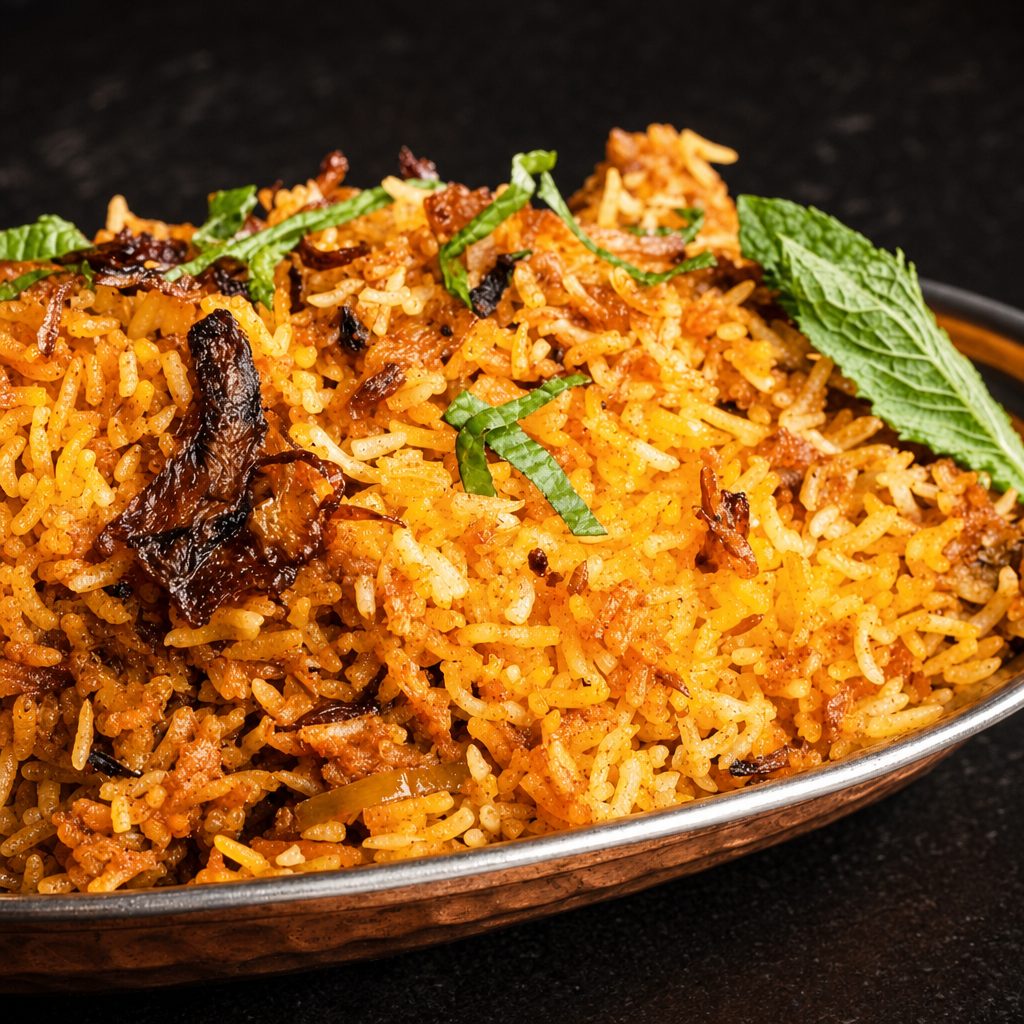 Vegetable Biryani.